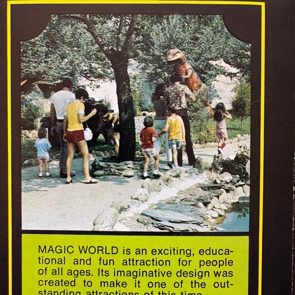 1970's Magic World Pigeon Forge Tennessee Vintage Travel Brochure with Park Map - Picture 12 of 13